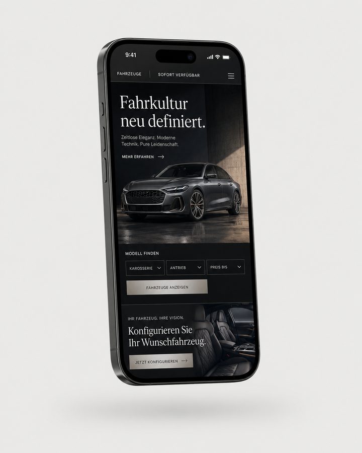 Website-Design für Autohäuser