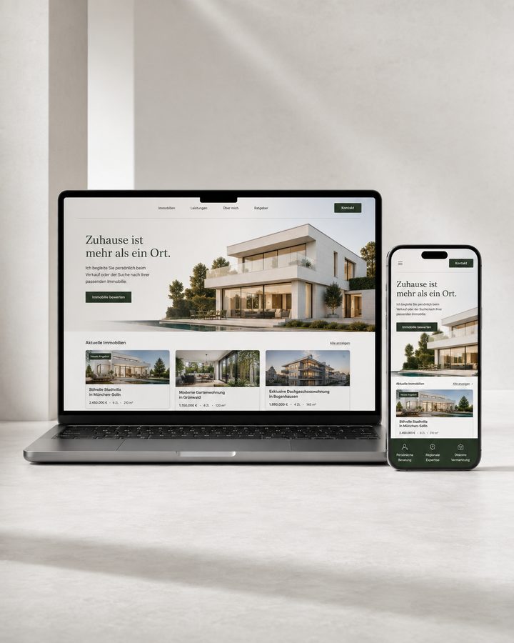 Website-Design für Immobilienmakler