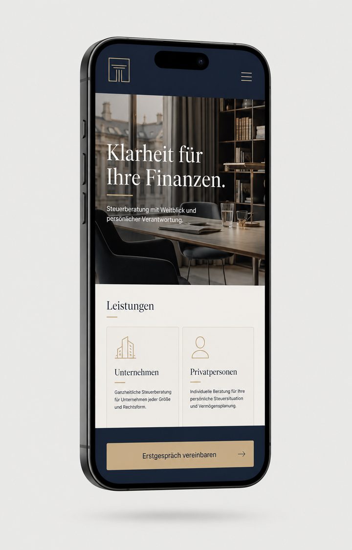 Website-Design für Steuerberater